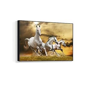 Running from the Storm - Framed Canvas