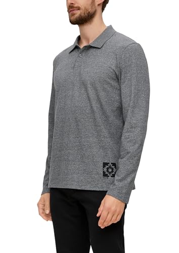s.Oliver Herren 2138674 Poloshirt Langarm, 9823 grau, M