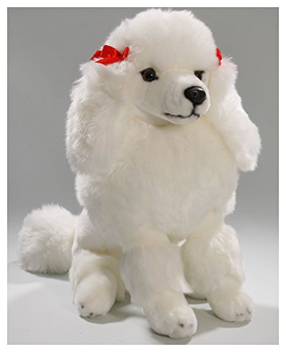 Stuffed Animal Poodle white, 12 inches, 30cm, Plush Toy, Soft Toy