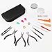 Jewelry Making Supplies, 24 Pieces Jewelry Making Kit Tools for Professional Jewelry Crafting, Jewelry Repair and Beading Wire Cutting, Come with Zipper Storage Case