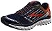 Brooks Men's Ghost 9 (Peacoat/Red Orange/Black, 10 D(M) US)