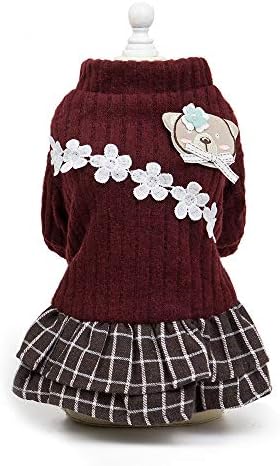 Yongoten 可愛い 犬服 ワンピース 冬 小中型犬 ワンピース ペット服 冬 保温 防寒 伸縮性よく お散歩お出かけ By1z 662円 人気海外一番 100 品質保証 全品送料無料 即日出荷 Sale開催中