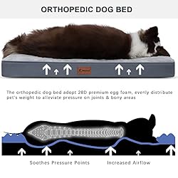 MIHIKK Waterproof Extra Large Dog Bed Orthopedic