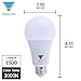 TriGlow 100 Watt Equivalent A19 LED Bulb 3000K (Soft White Color) 1500 Lumens and E26 Base UL Listed, 3-Pack