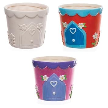 Fairy Door Ceramic Plant Pots For Children Paint Your Own Ceramic