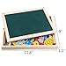 jerryvon Wooden Puzzle Montessori Toys Magnetic Drawing Board Double Side Multifunctional Jigsaw Toys Early Education for Kids Boys Girls Over 3 Years Old