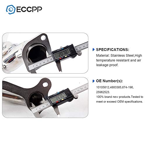 Exhaust Manifold Set Stainless Steel Front Rear ECCPP Automotive