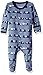 L'ovedbaby Unisex Baby Organic Snap Footie (Mauve Butterflies, 0-3m)