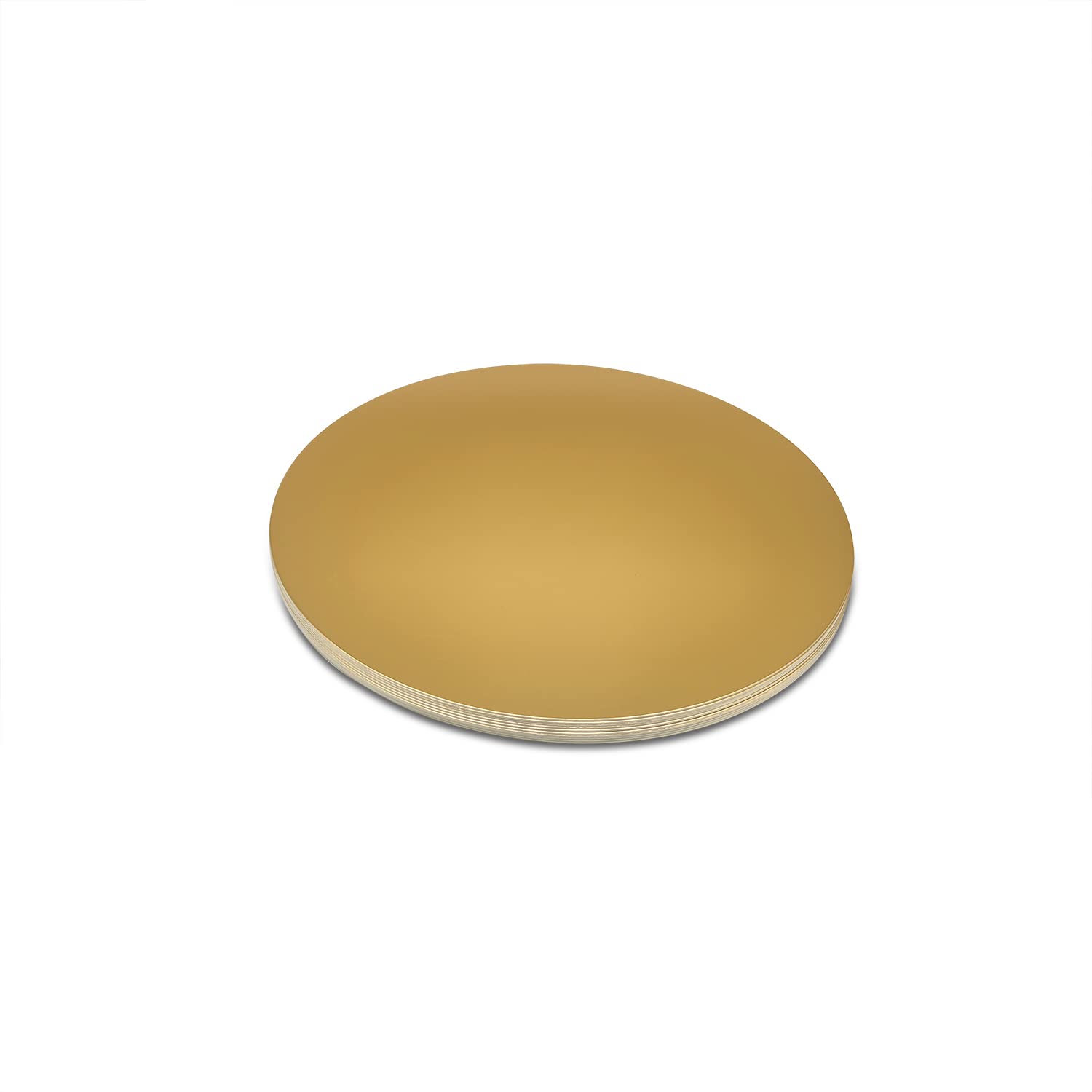 Mombake Cake Boards Rounds, 10-Pack Cake Stands Circle Base Cardboard Cakeboard(Gold, 10-Inch)