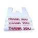 R Noble Thank You Reusable Disposable Grocery Plastic T-Shirt Bags, 600 Count, 1/6, 12