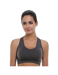 BAOMOSI sostén deportivo para yoga y hacer ejercicio, con espalda deportiva con soporte para alto impacto sin costuras para dama