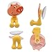 Toothbrush Holder for Kids, Cute Animal Wall Mounted Toothbrush Holder with Suction Cup (9 Pack Animal)