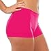 Victoria Women's Seamless Spandex Boyshort Underskirt Pant Short Leggings, Fuchsia, SM