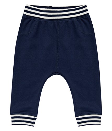 Unisex Baby Pants Joggers, Organic Cotton (6-9 months, Navy Blue)