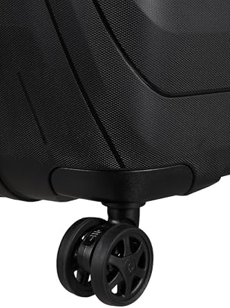 Neo Flux - Spinner S Slim, Equipaje de Mano expandible, 55 cm, 39/45 L, Negro (Black)