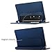 Lenovo Yoga Tab 3 8 Case - Infiland Folio Premium Leather Smart Stand Cover for 2015 Released Lenovo Yoga Tablet 3 8-Inch Tablet Only, Navy