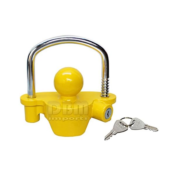 Trailer-Coupler-Lock-Boat-Marine-RV-Tractor-Hitch-Theft-Protection-2-Keys-Lock