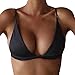 TOOPOOT Women Push-up Padded Bikini Top (S, Black)