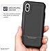 iPhone Xs MAX Case (2018) - Encased Heavy Duty Protective Military Grade Armor Protection w/Full Body Shock Resistant TPU (2018 Rebel Black)