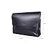 LARMA Newest Fashion Men's Genuine Leather RFID Blocking Secure Briefcase Shoulder Messenger Bag, L2-Black