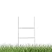 H Frame Wire Stakes 20 x10 inch 9 Gauge Galvanized Wire -Yard Sign Stakes Fit for 4mm, 5mm Corrugated Signs, Heavy Duty Metal Step Stakes, Pack of 50