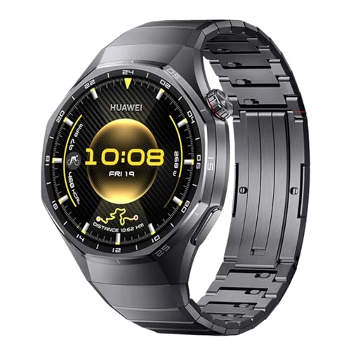 Hatolove Titanium Strap for Huawei Watch GT6 Pro 46 mm, with DLC Coating and Folding Clasp – Lightweight, Anti-scratch, Modular Design for Huawei GT6 Pro 46 mm