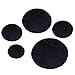 Sntieecr 10 Pieces Black Adhesive Back Felt Sheets, 1.6mm Thickness Fabric Sticky Back Sheets, A4 Size 8.3