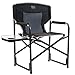 Timber Ridge Director's Chair Folding Aluminum Camping Portable Lightweight Chair Supports 300lbs with Side Table, Outdoor
