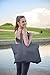 Cotton Canvas Tote Bag (3 Pack, Black Color) perfect for beach, grocery shopping, craft projects - extra thick, large, durable,100% cotton