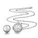 EUDORA Harmony bola Snow Flower Mother's Day Gift Musical Chime Ball Pendant Pragnancy Necklace