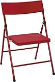 Cosco Kid's Pinch-Free Folding Chair, 4 Pack, Red