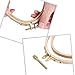 Caydo 2 Pieces Oval Embroidery Hoops Include 1 Piece 7.8 x 4.8 Inch and 1 Piece 5.9 x 3.6 Inch Cross Stitch Hoops Ring for Art Craft Handy Sewing