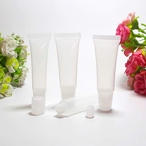 FREEORR 24 Packs Lip Gloss Empty Tubes Containers(10ml), 2 Packs 20ml+1 Pack 10ml Plastic Syringe Dispensing, Lip Balm Soft Tube for Women &Girls DIY Lip Gloss Cosmetics - Thumbnail 3