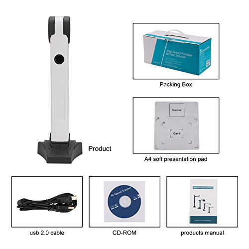 Eloam Mini Document Camera Scanner S200L ,OCR,Time Shooting,Video Recording for Office,Education Presentation Solution