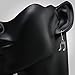 925 Sterling Silver 16th Note Musician Dangle Hook Earrings