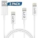 iPhone Charging Cable (10-ft) Infinite power - 3-Pack Charger Cable/Data Sync Fast for iPhone USB Charging Cable Cord Compatible with iPhone X Case/8/Plus/7/Plus/6/6S Plus/5S/5, Ipad Case, White