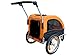 Booyah Medium Dog Stroller & Pet Bike Trailer with Suspension - Orange