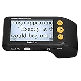 Koolertron 3.5 inch Digital Video Magnifier Handheld Portable Electronic Reading Aid Multiple Color Modes for Low Vision, Magnification 2X/8X/16X/25X