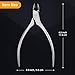Cuticle Nippers Trimmer Clippers Cutter Stainless Steel Cuticle Remover Tapered Shape Handmade Manicure Nail Care Tool, opove X4 Matte Silver