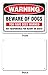Beware of Dogs Sign, Large 10x7