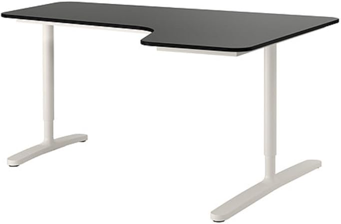 Amazon Co Jp ｉｋｅａ イケア Bekant コーナーデスク 右160 110cm ブラックブラウン ホワイト ホーム キッチン