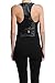 ColorSwatch Juniors Racerback Satin Back Waistcoat Black Vest (Medium, Black)
