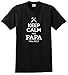 Keep Calm and Papa Will Fix It, Gift for Grandpa T-Shirt X-Large Black