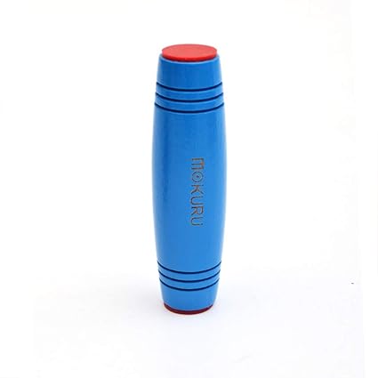 FairOnly Funny Toys Hand Tumbler Fidget Sticks Wooden Reduced Pressure Stick Toy Blue - for Child Gift