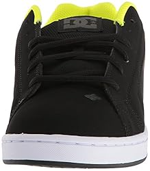 DC Men's Net XE Skate Shoe, Black/Lime, 8.5 D D US