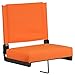 Flash Furniture Grandstand Portable Stadium Seat for Bleachers or Benches, Folding Padded Stadium Chair with Carrying Handle, 500 lb. Weight Capacity, Orange