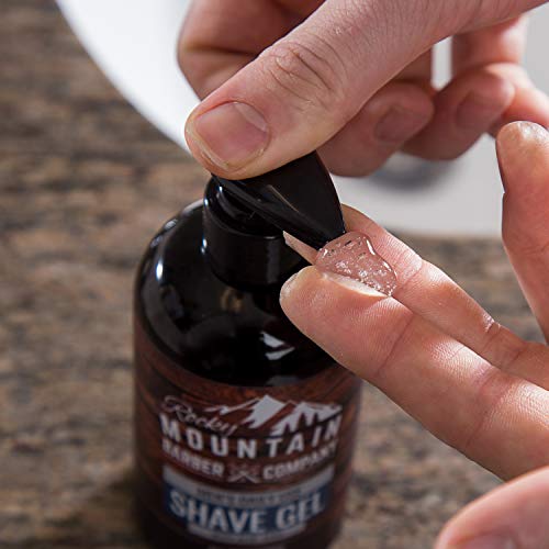 Men's Shave Gel - Clear Shaving Gel So You Can See Where You Are Shaving - For All Skin Types - Use with all Razor Types- 8oz - Thumbnail 5