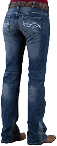 Cowgirl Tuff Western Denim Jeans Women Don't Fence Me in Medium DFMI00