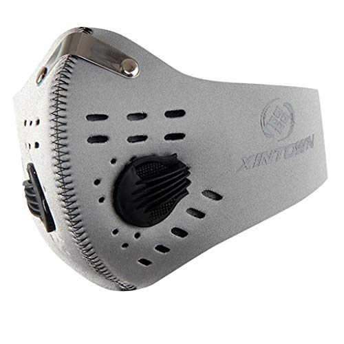 Dustproof Masks Activated Carbon Dust Mask with Extra Filter Cotton Sheet for Exhaust Gas Anti Pollen Allergy Running Cycling Outdoor Activities