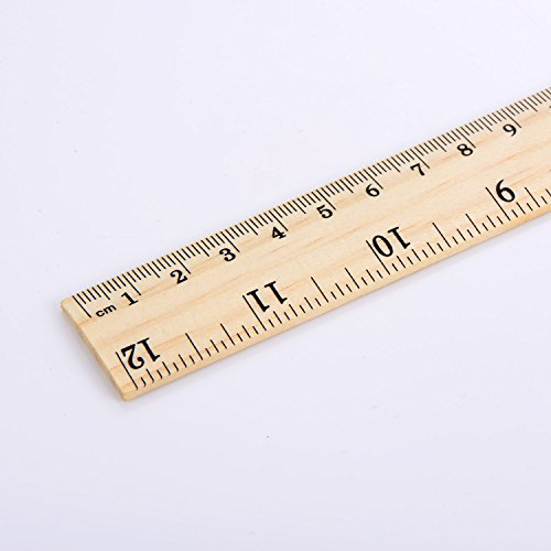 eBoot 12 Pack Wood Ruler Student Rulers Wooden School Rulers Office